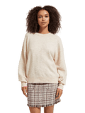 Fuzzy Crewneck Sweater clothing Scotch & Soda XS Beige 