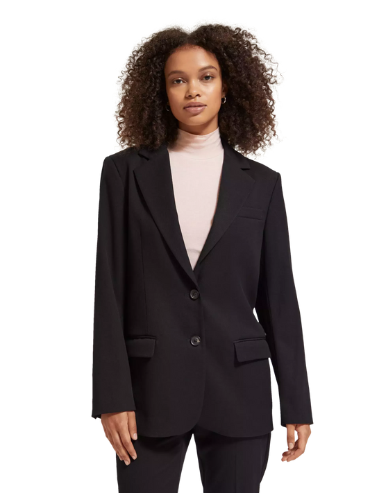 Gabardine boyfriend single breasted blazer clothing Scotch & Soda   