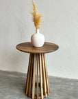 HARD WALNUT WOODEN SIDE TABLE living-furniture Pepin Boho collab   