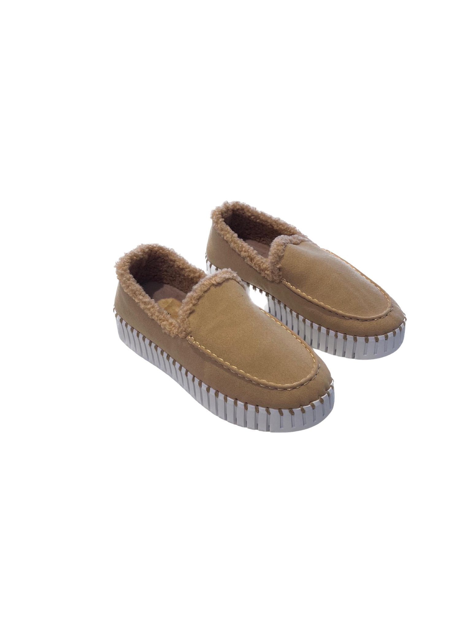 ILSE JACOBSEN -  Teddy Loafer TULIPC0011 Apparel & Accessories Ilse Jacobsen 36 Latte 