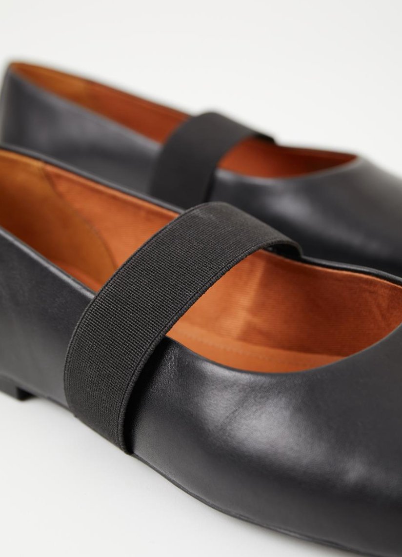 Jolin Mary Jane flats Black Leather  - Vagabon shoes vagabon   