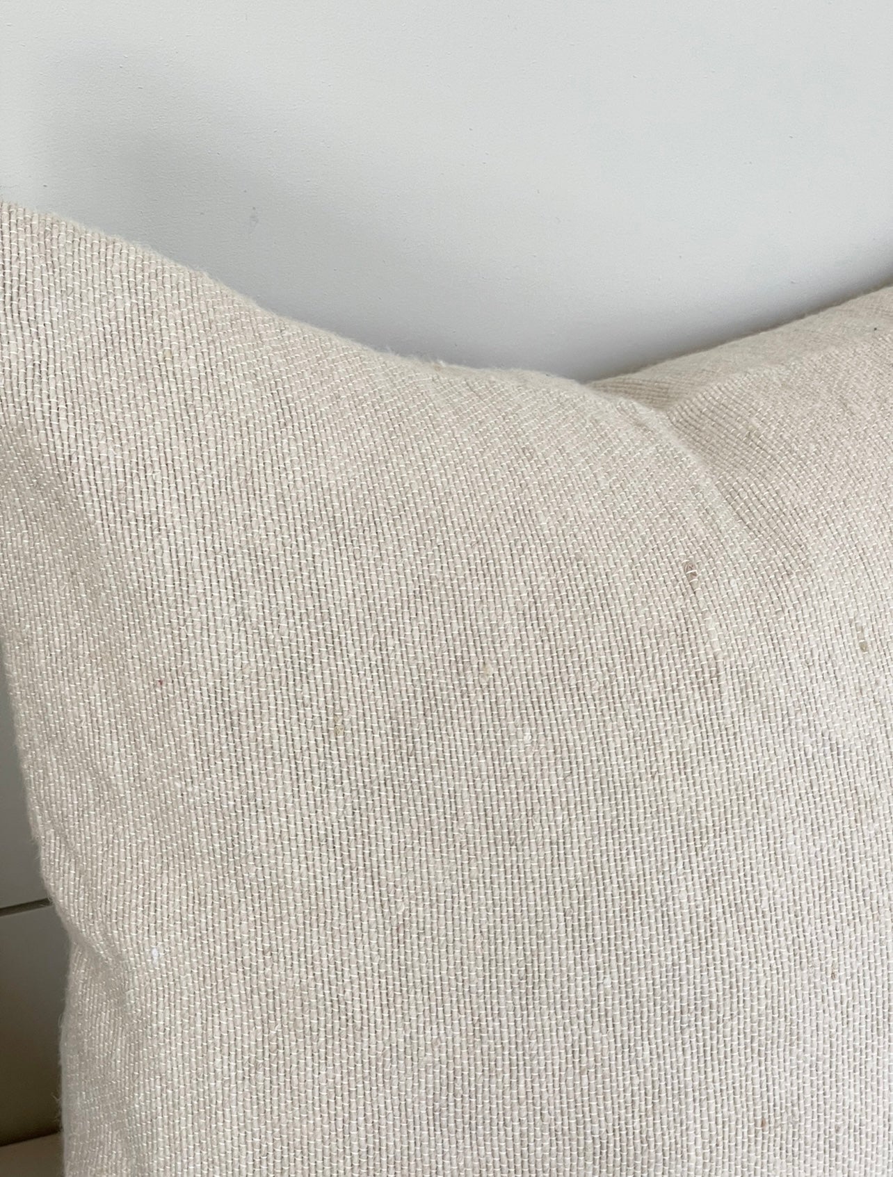 LAUREL CUSHION LIGHT WASHED BEIGE living-homeaccents theboholab Rectangle 18” x 22”  