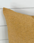 LAUREL CUSHION LIGHT WASHED MARIGOLD living-homeaccents theboholab Rectangle 18” x 22”  