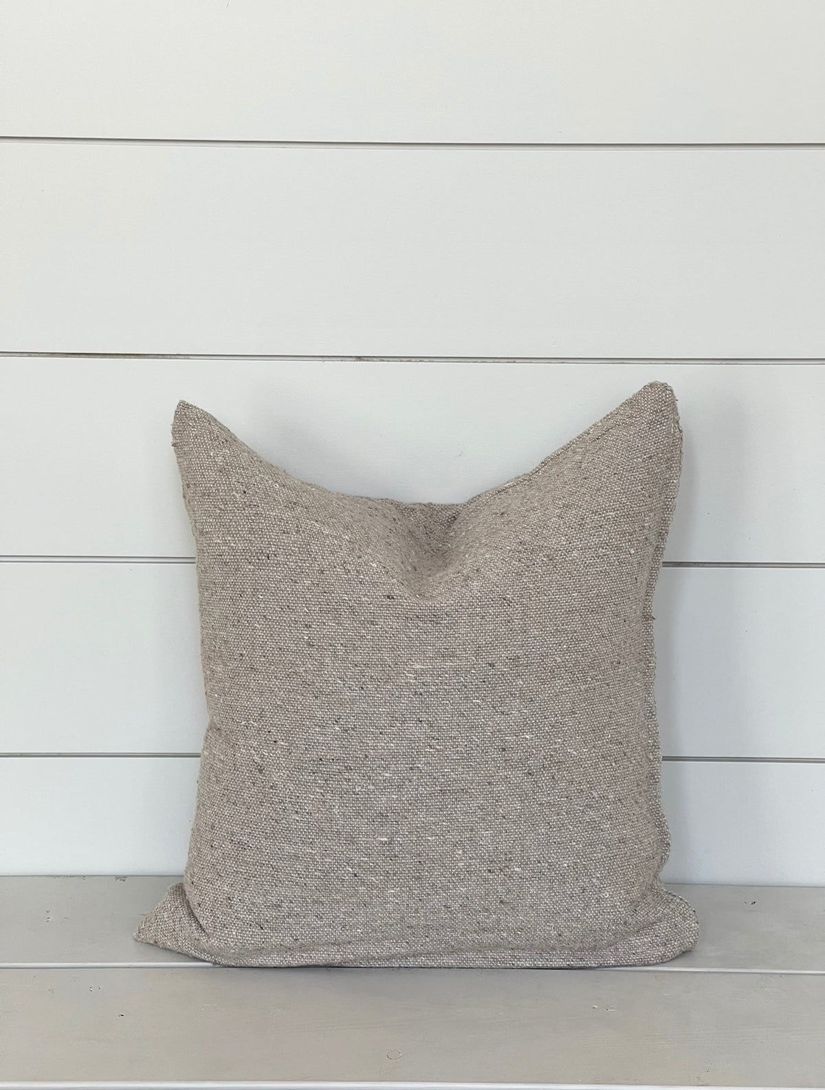 LAUREL CUSHION LIGHT WASHED TAUPE living-homeaccents theboholab Square 20” x 20“  