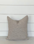 LAUREL CUSHION LIGHT WASHED TAUPE living-homeaccents theboholab Square 20” x 20“  