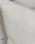 LAUREL CUSHION LIGHT WASHED WHITE living-homeaccents theboholab Rectangle 18” x 22”  
