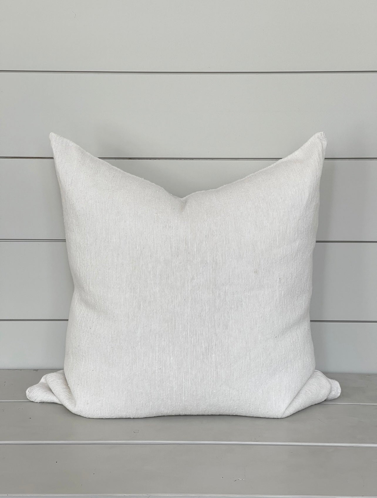 LAUREL CUSHION LIGHT WASHED WHITE living-homeaccents theboholab Square 20” x 20“  