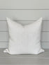 LAUREL CUSHION LIGHT WASHED WHITE living-homeaccents theboholab Square 20” x 20“  