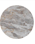 LAZY SUZAN SWIVEL PLATER IN MARBLE BEIGE 14'' Dining-Kitchenware Creative Coop   
