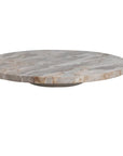 LAZY SUZAN SWIVEL PLATER IN MARBLE BEIGE 14'' Dining-Kitchenware Creative Coop   