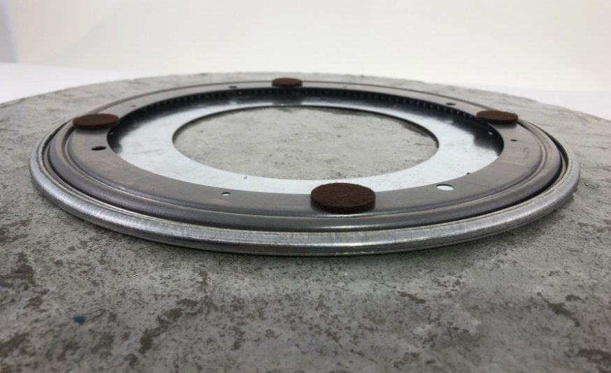 LAZY SUZAN SWIVEL PLATER IN MARBLE BIANCO OR GRANIT 24''  Atelier Bussière   