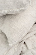 LINA LINEN DUVET SET, GREY STRIPE living-bedding Indaba trading co   