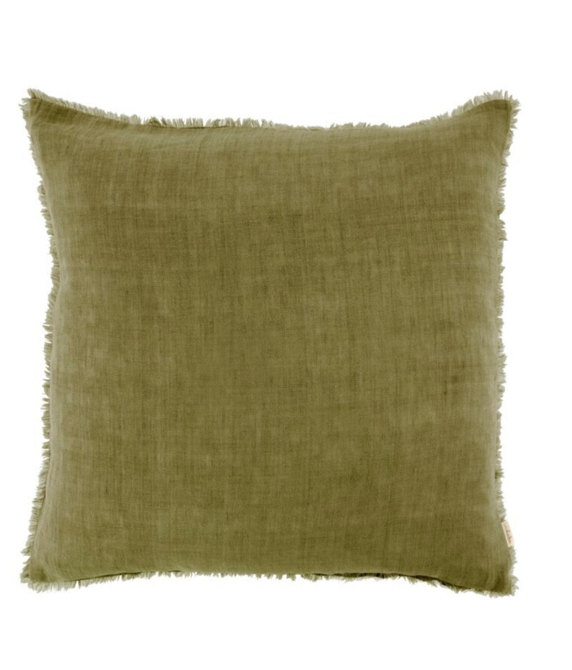 LINA LINEN PILLOW  - DARK MOSS living-decorative-object Indaba trading co Default Title  
