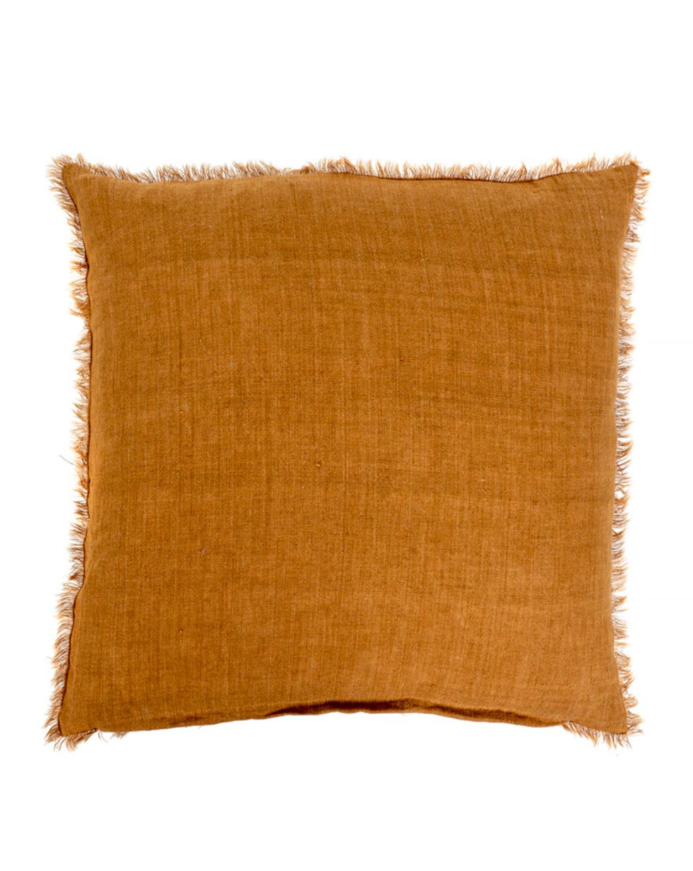 LINA LINEN PILLOW  - GOLD living-decorative-object Indaba trading co Default Title  