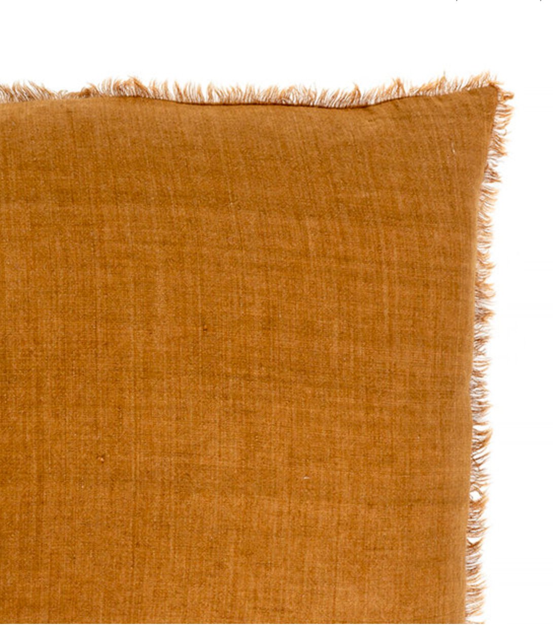 LINA LINEN PILLOW  - GOLD living-decorative-object Indaba trading co   