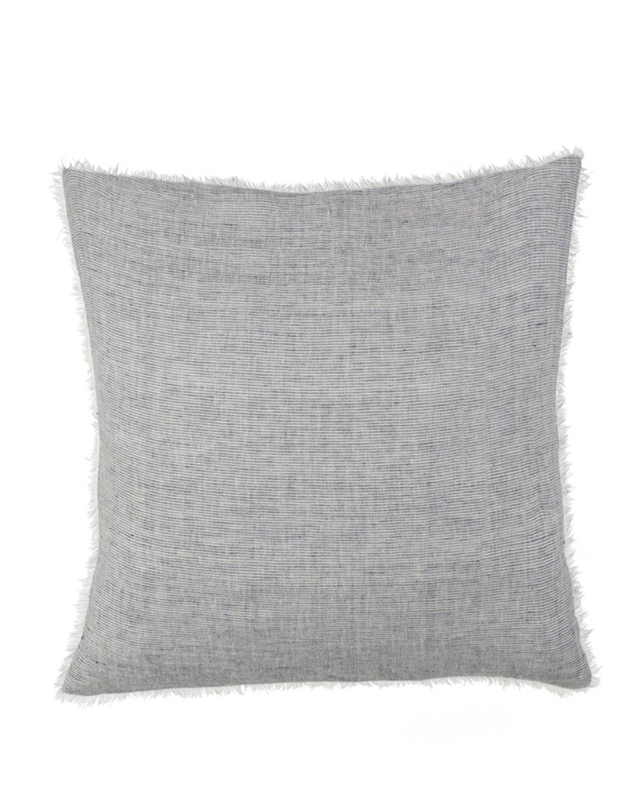 LINA LINEN PILLOW -  GREY STRIPE living-decorative-object Indaba trading co Default Title  