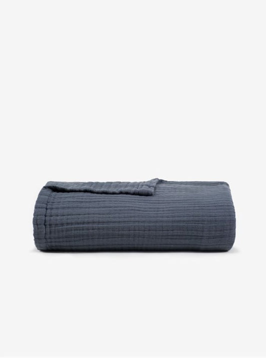 LINEN GAUZE BED COVER CUBAN SAND living-bedding onesky Linen Gauze Bed Cover Dusk In Stock 