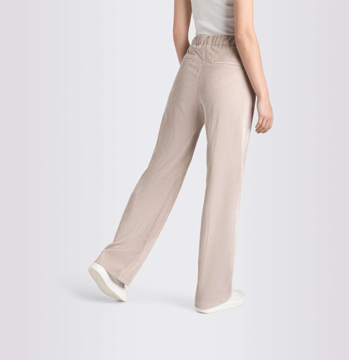 MAC JEANS - Pantalon Chiara Wide Leg - Sand Beige Apparel & Accessories MAC JEANS   
