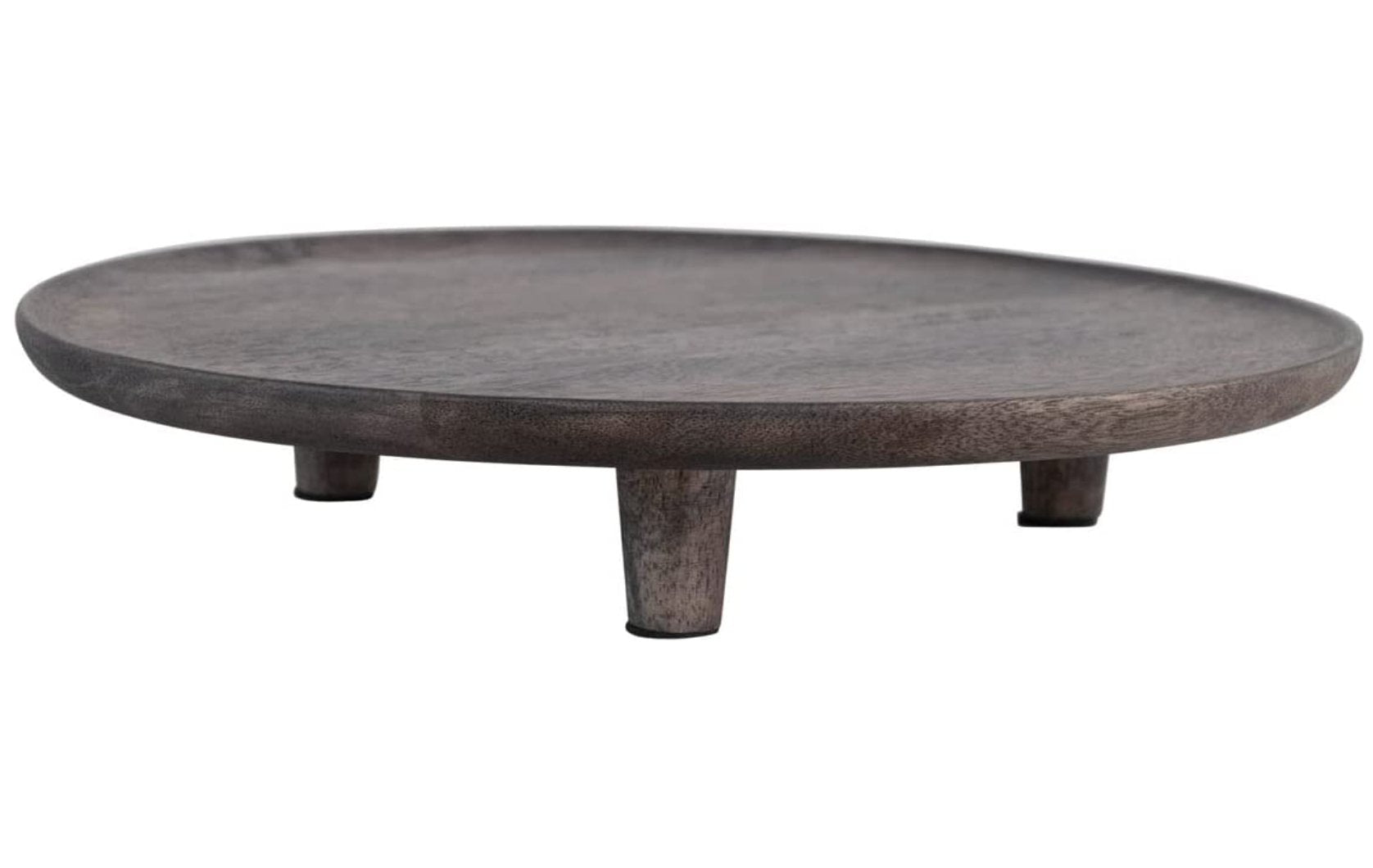 MANGO WOOD, CHARCOAL FINISH PEDESTAL Dining-Kitchenware Bloomingville MANGO WOOD TRAY charcoal finish  