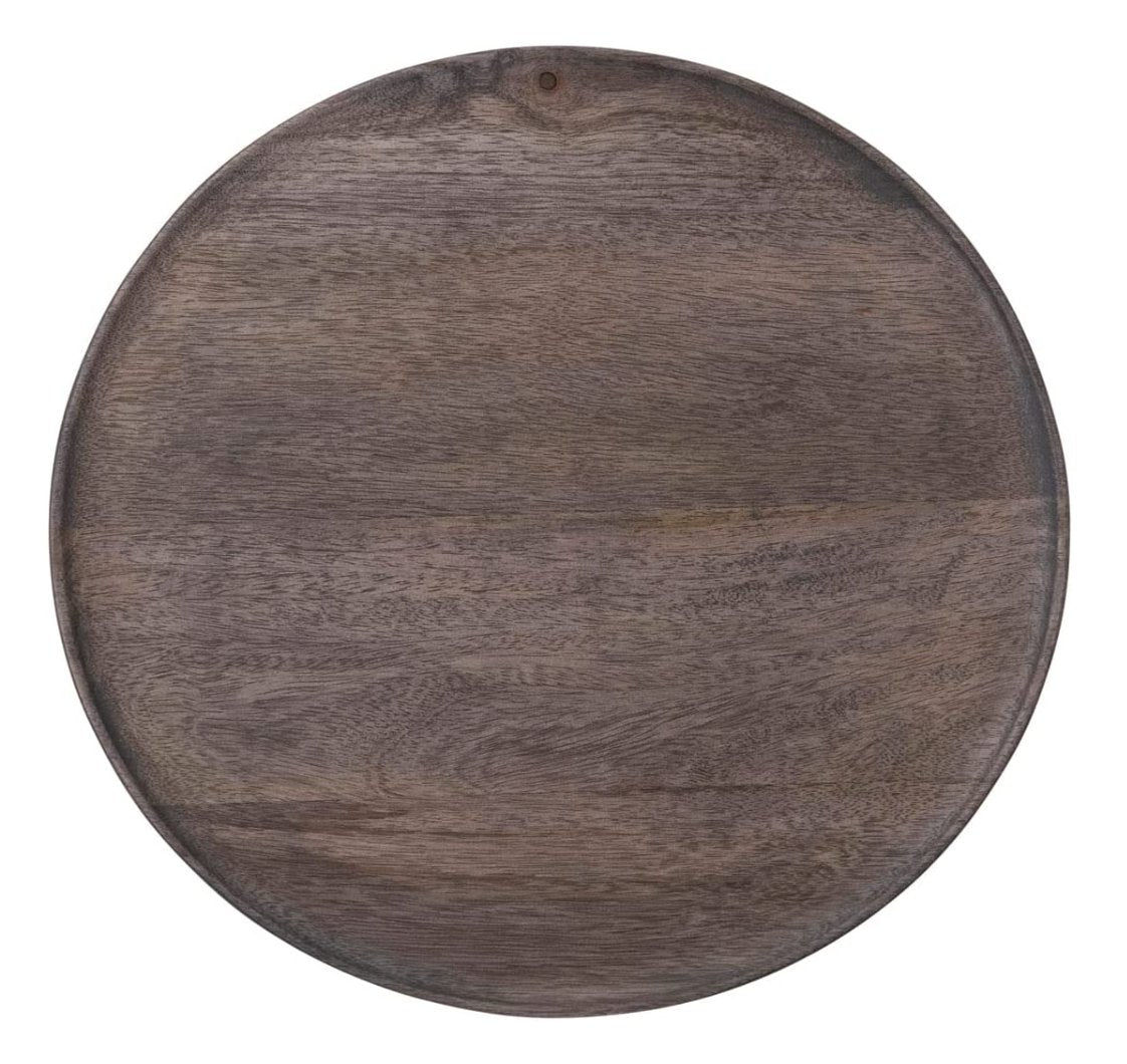 MANGO WOOD, CHARCOAL FINISH PEDESTAL Dining-Kitchenware Bloomingville   