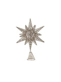 METAL GOLD GLITTER STAR TREE TOPPER Gift Ideas Creative Coop   
