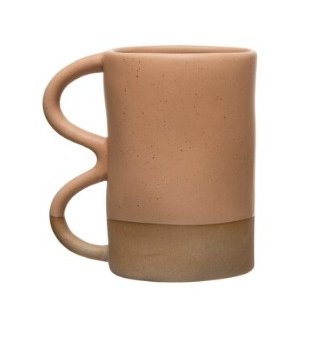 MODERN FARMHOUSE STYLE COFFEE & TEA MUG, MATTE FINISH Dining-Kitchenware Creative Coop Rust  