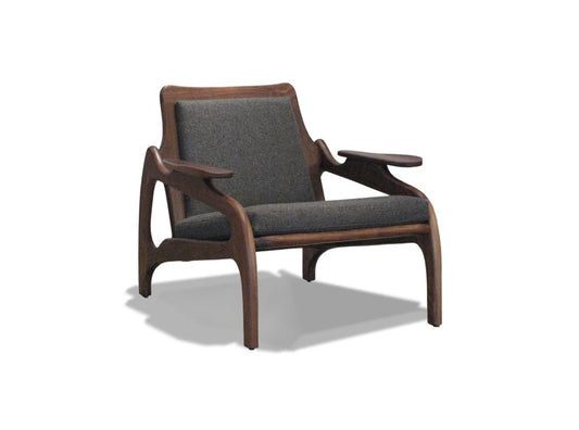 OSLO CHAIR IN WALNUT AND ITALIEN WOOL living-homeaccents Pepin Furniture   