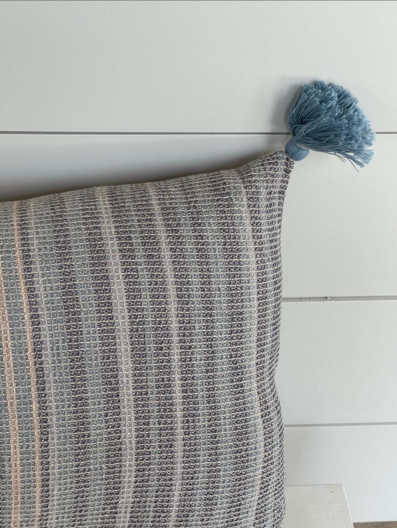 PALERMO CUSHION living-bedding onesky Beige & Lead blue Stripes Cushion Cover In Stock 