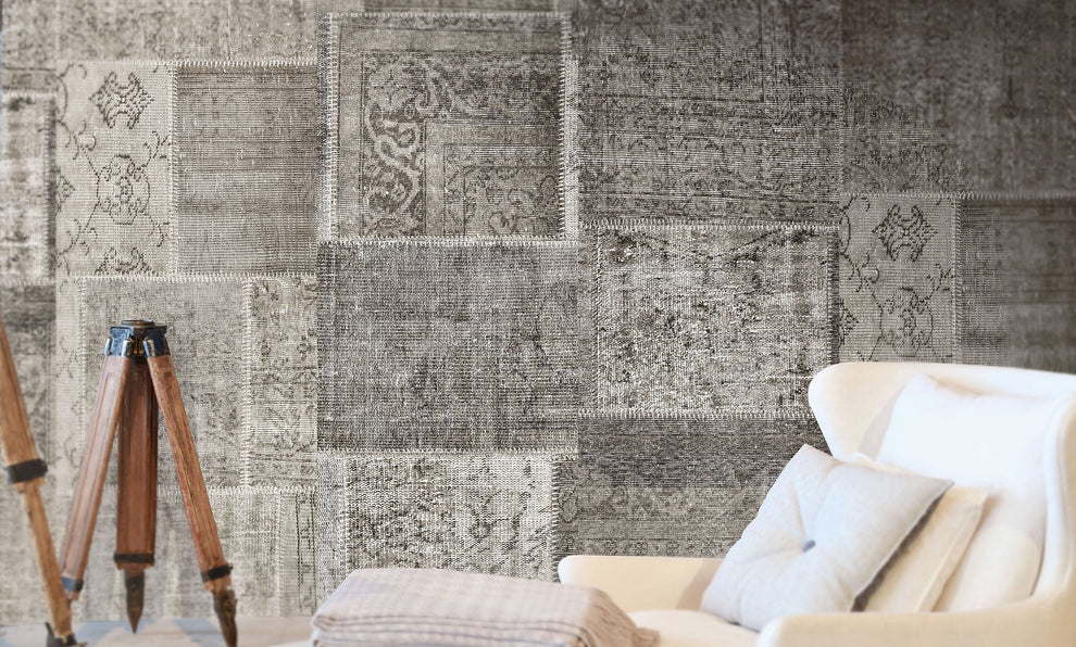 Patchwork Neutral Wallpaper - Papier peint Patchwork Neutral