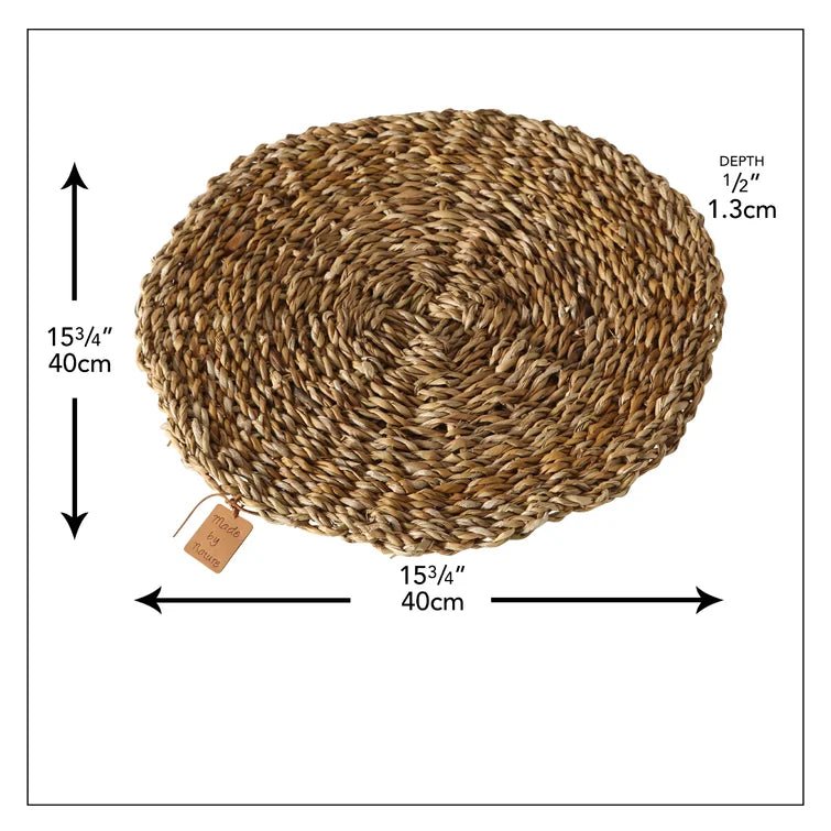 RATTAN NATURAL ROUND PLACEMAT Dining-Kitchenware NAPA   