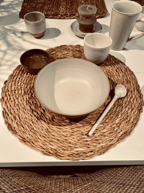 RATTAN NATURAL ROUND PLACEMAT Dining-Kitchenware NAPA   