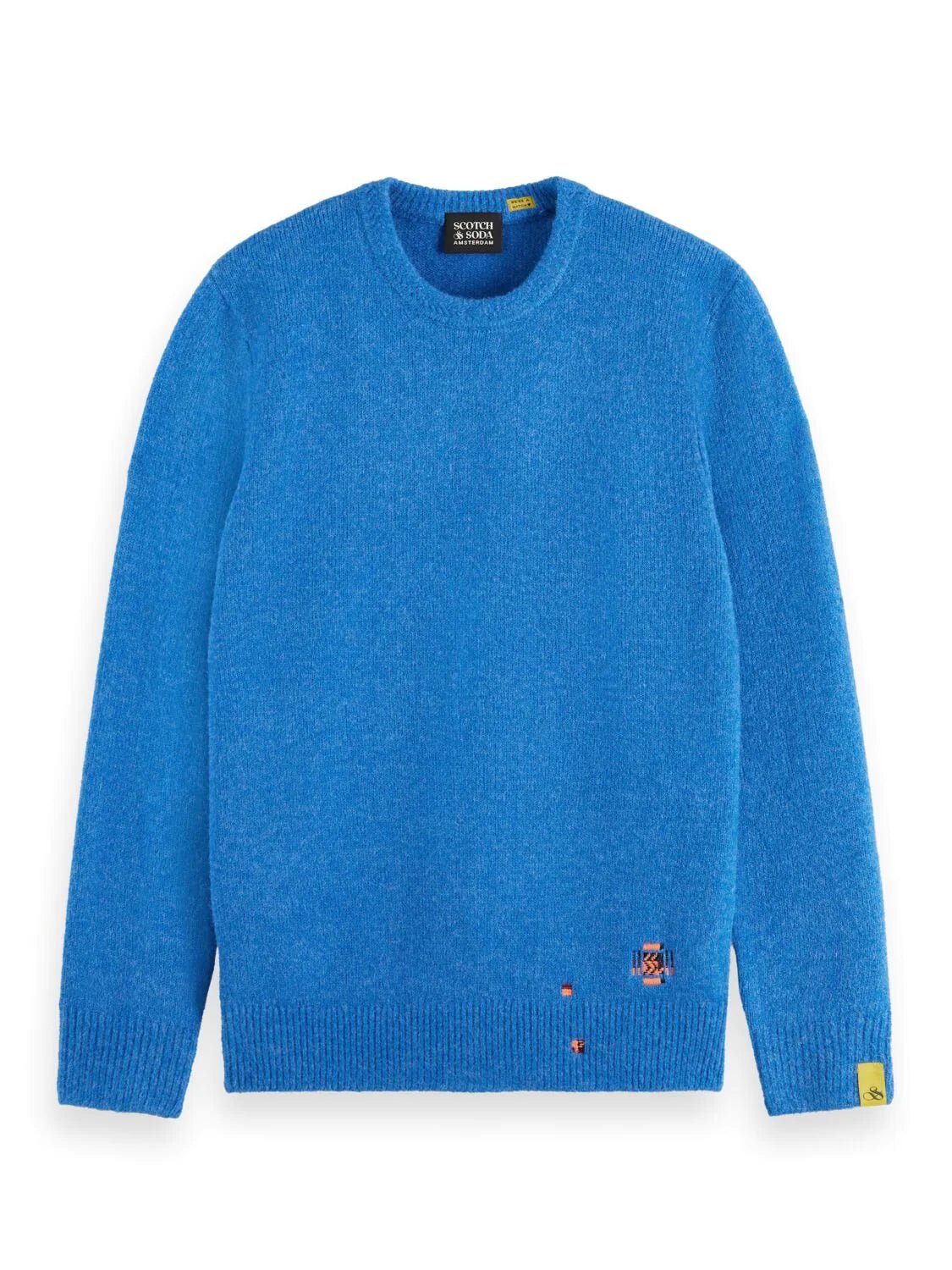 Regular Fit Embroidered Sweater Apparel & Accessories Scotch & Soda Blue M 