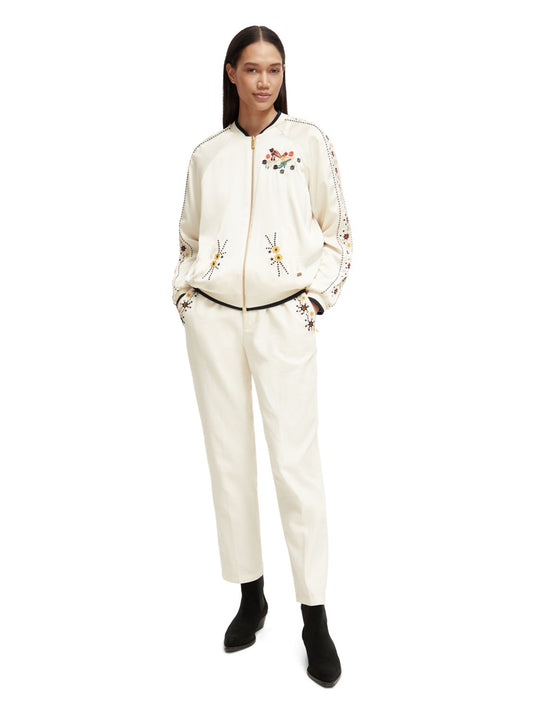 Reversible embroidered bomber jacket Apparel & Accessories Scotch & Soda   