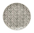 ROUND HANDED STAMPTED STONEWARE PLATE, 4 STYLES Dining-Kitchenware Creative Coop Sablier  