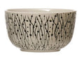 ROUND  STAMPED  STONEWARE BOWLS Dining-Kitchenware Creative Coop Patron C  