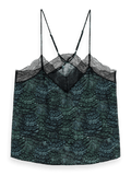 SCOTCH & SODA - Camisole With Lace Detail Apparel & Accessories Scotch & Soda 34 Feather Bottle Green 