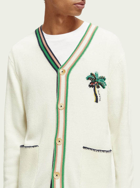 SCOTCH & SODA - Cardigan col V brodé men-accessories Scotch & Soda   