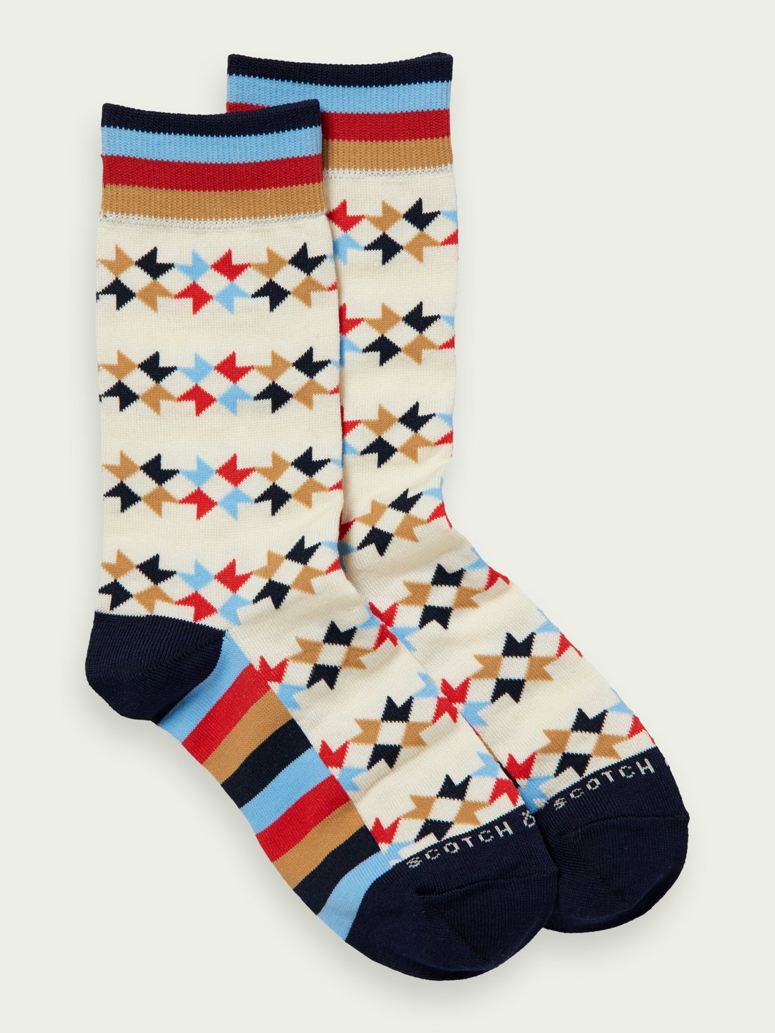 Scotch & Soda - Chaussettes festives en jacquard women-accessories Scotch & Soda 35-38 5224 Multicolore 