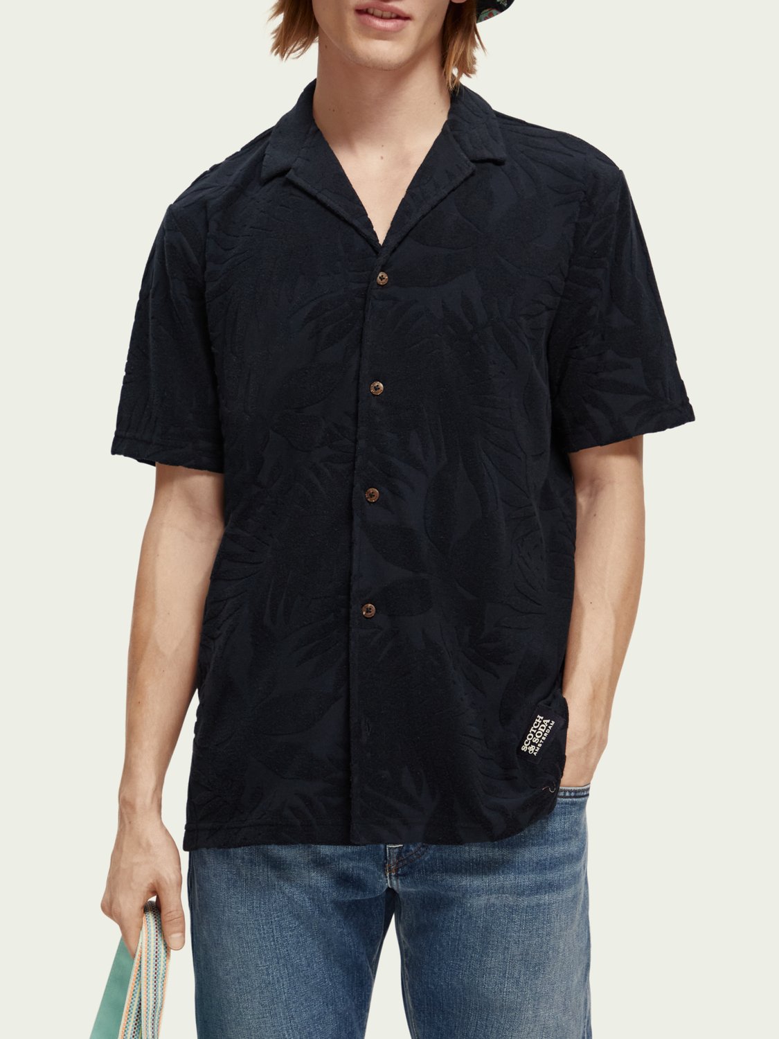 SCOTCH & SODA - Chemise camp jacquard imprimé men-accessories Scotch & Soda   