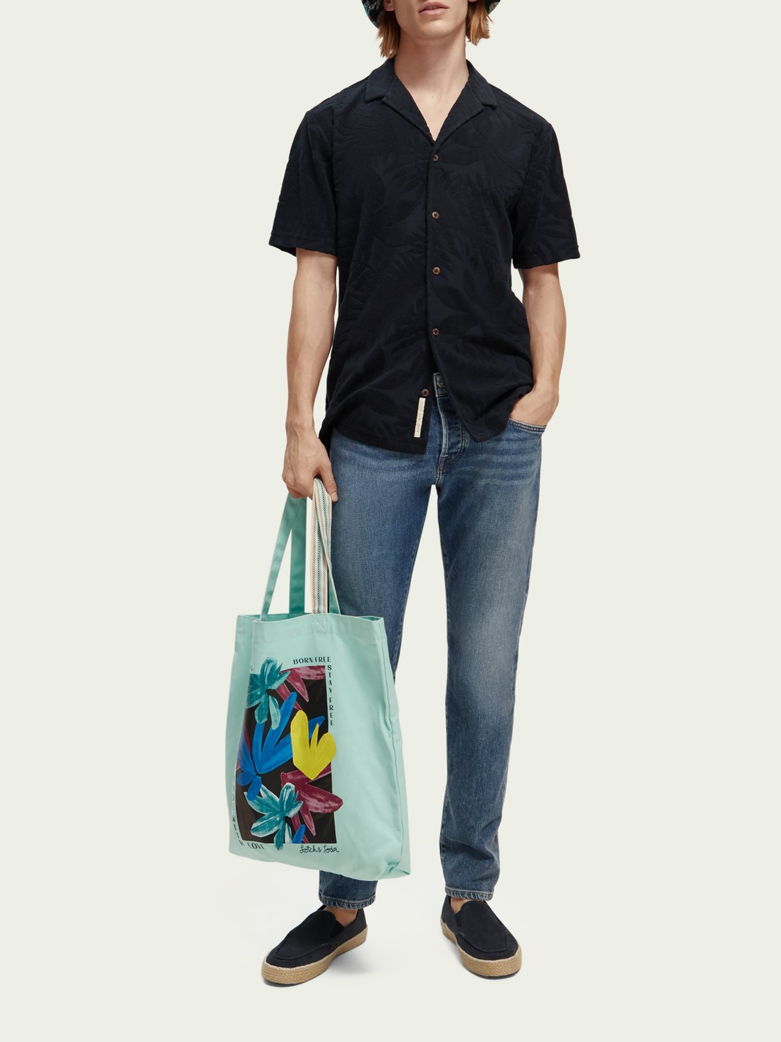 SCOTCH & SODA - Chemise camp jacquard imprimé men-accessories Scotch & Soda   