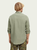 SCOTCH & SODA - Chemise en lin avec ajustements aux manches men-accessories Scotch & Soda   