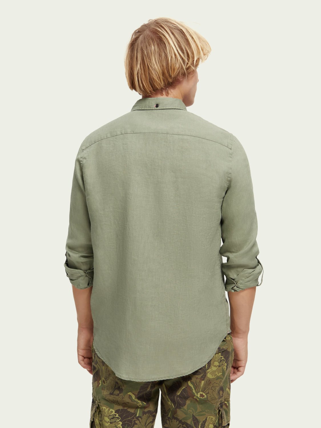 SCOTCH & SODA - Chemise en lin avec ajustements aux manches men-accessories Scotch & Soda   