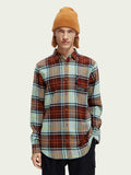 SCOTCH & SODA - Chemise regular fit en flanelle brossée à carreaux men-accessories Scotch & Soda   