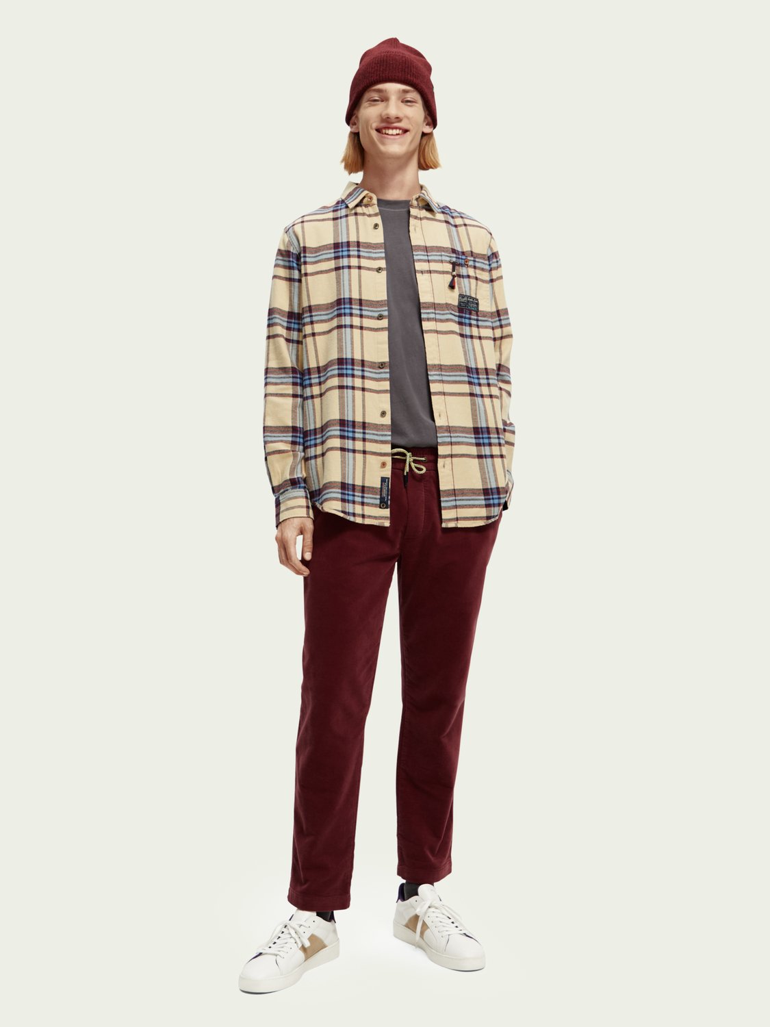 SCOTCH & SODA - Chemise regular fit en flanelle brossée à carreaux men-accessories Scotch & Soda   