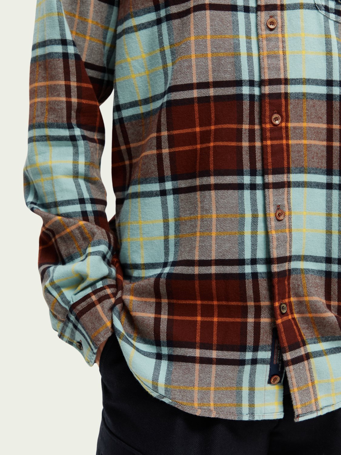 SCOTCH & SODA - Chemise regular fit en flanelle brossée à carreaux men-accessories Scotch & Soda   