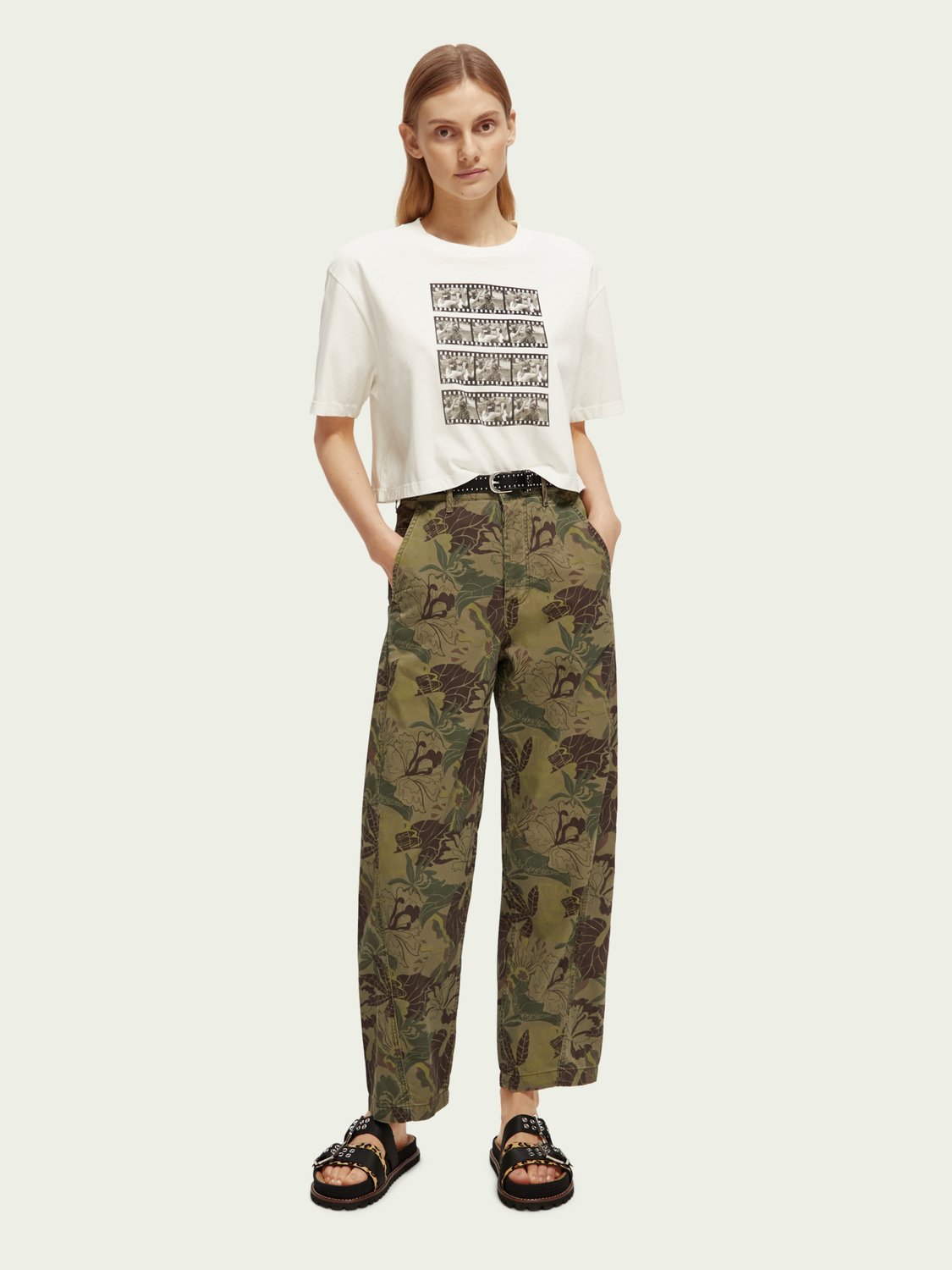 SCOTCH & SODA -  CHINO BOYFRIEND EN SERGÉ À CHEVRONS women-accessories Scotch & Soda   