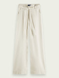 SCOTCH & SODA - Chino en jean large taille haute The Shore women-accessories Scotch & Soda 26/30 5525 Écru délavé 