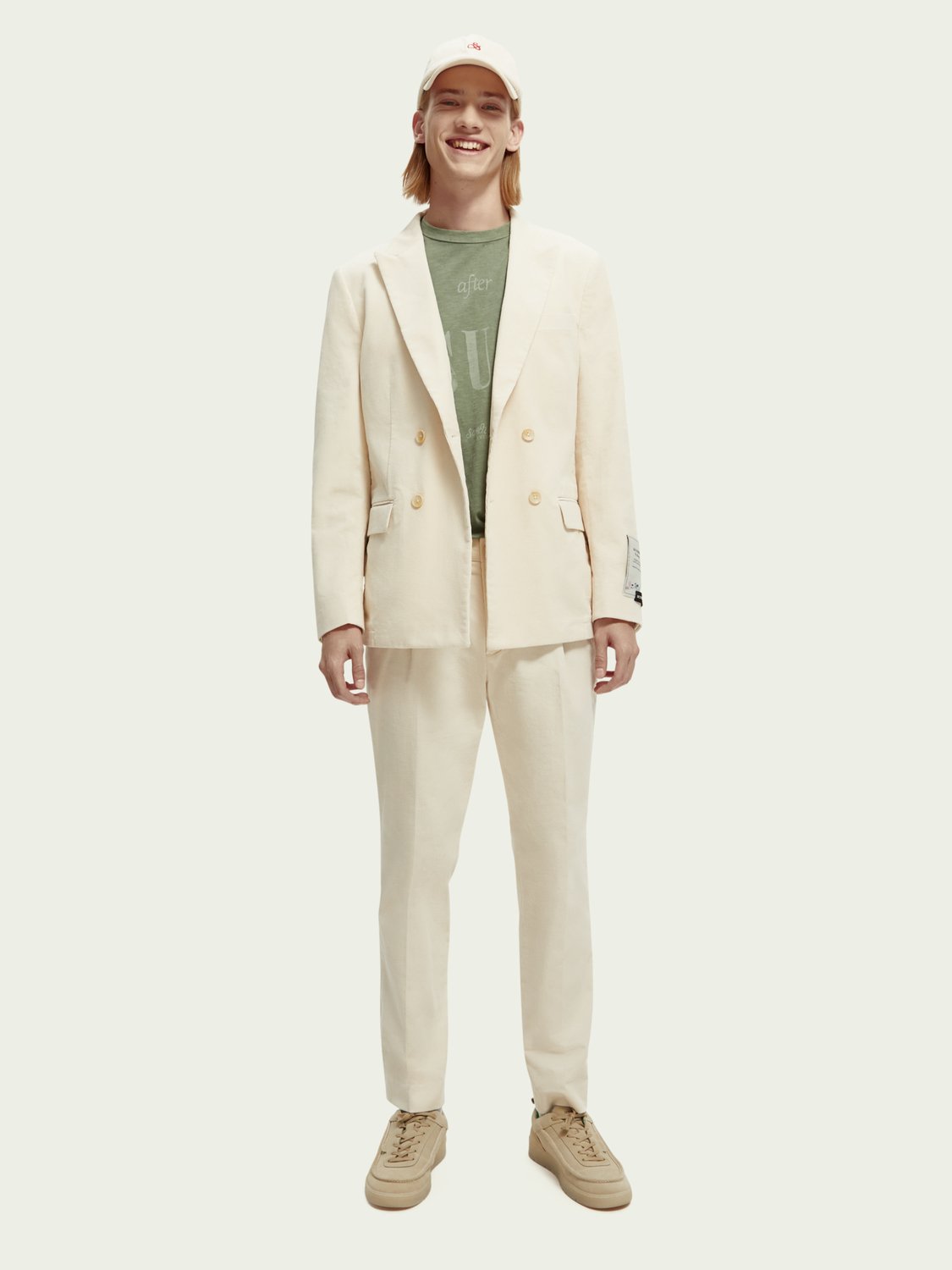 SCOTCH & SODA - Chino slim plissé en velours côtelé The Blake men-accessories Scotch & Soda   