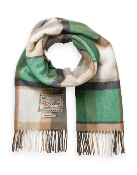 SCOTCH & SODA - Classic Wool-Blend Check Scard Apparel & Accessories Scotch & Soda   