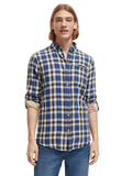 SCOTCH & SODA - Flannel Checked-Shirt Apparel & Accessories Scotch & Soda M Blue 